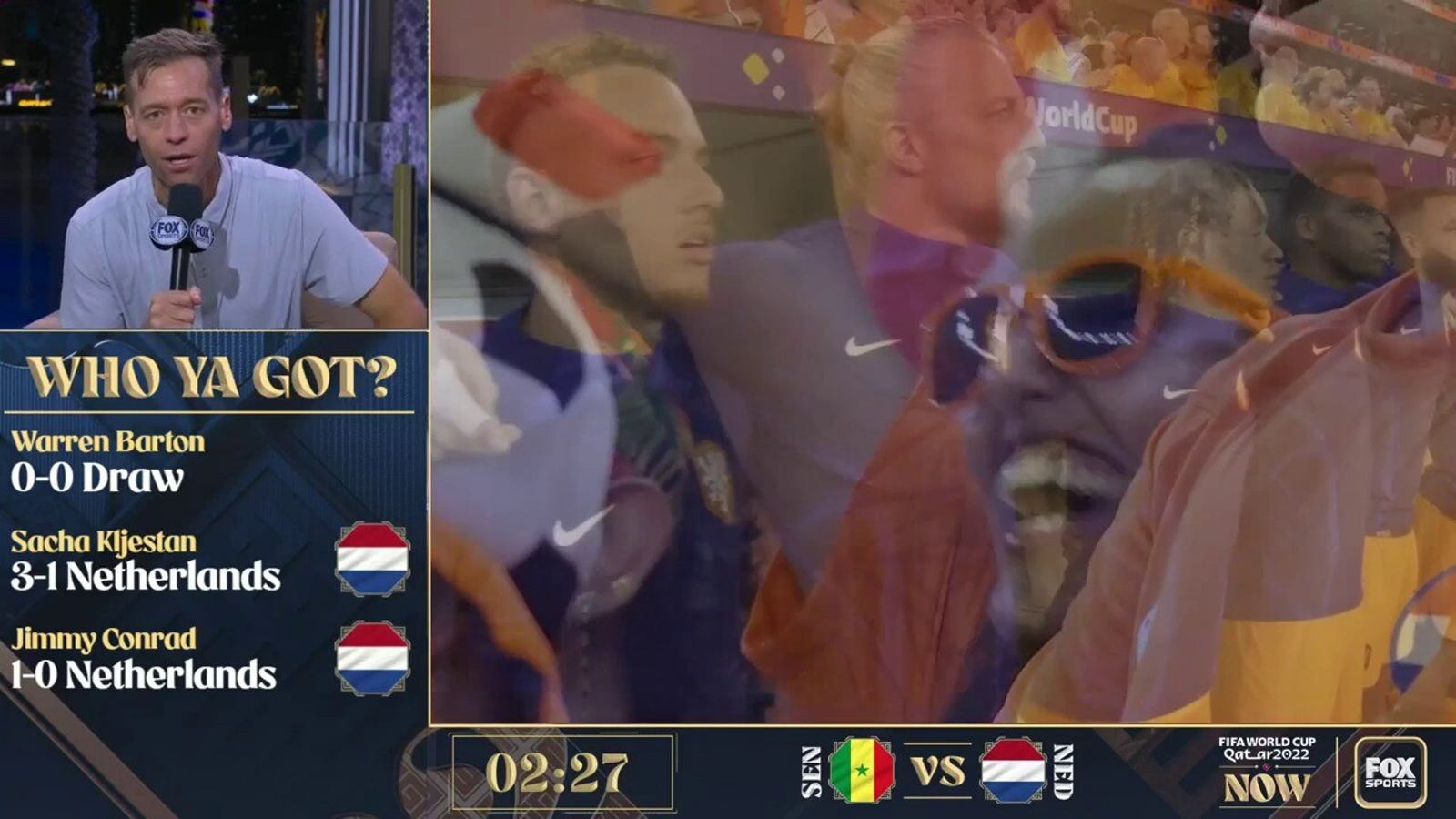 FOX crew predicts final score for Senegal-Netherlands